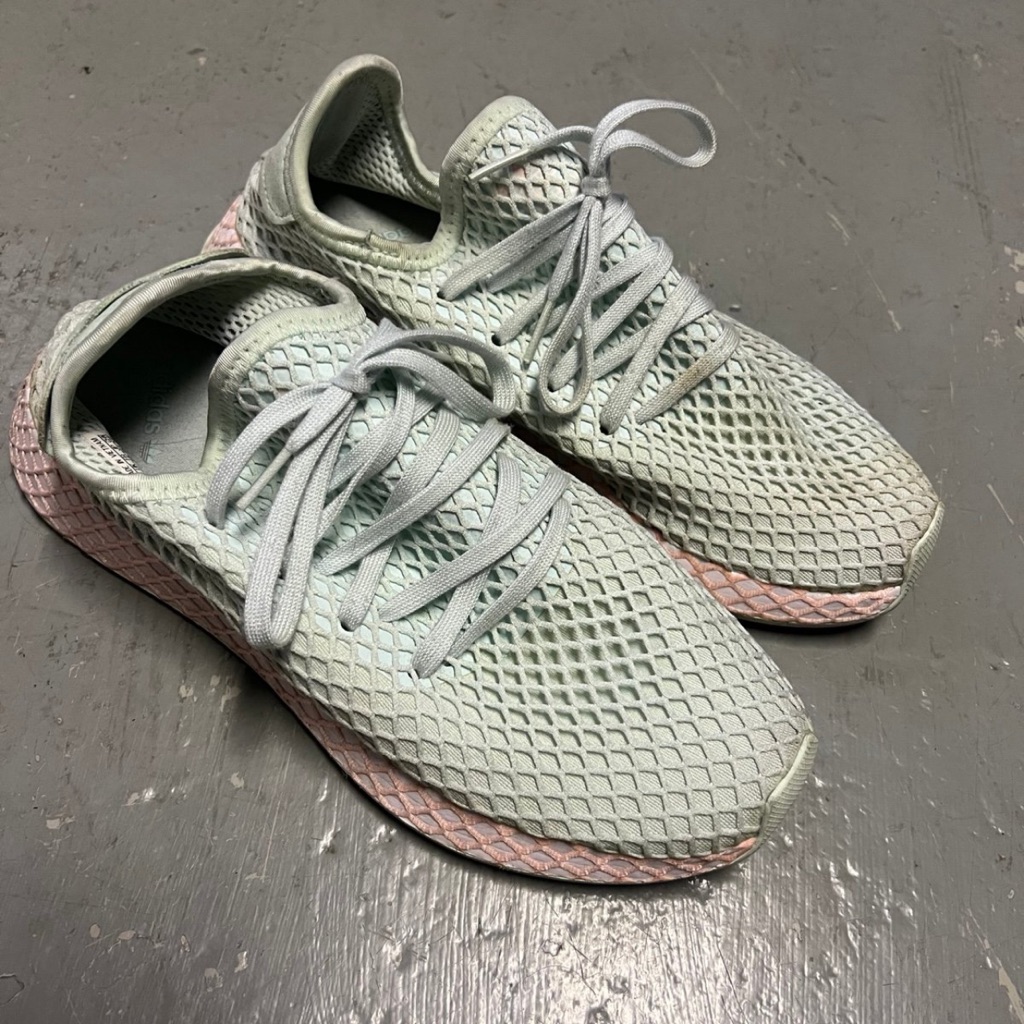 Adidas Kids Sneakers In Light Green And Pink
